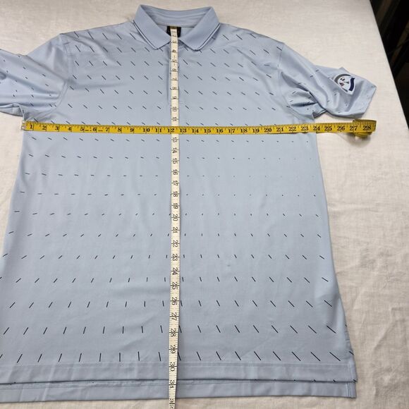 Dunning Stirling Ventilated Mesh Performance LG Polo Short Sl USA TX Flag $98 - Picture 7 of 9